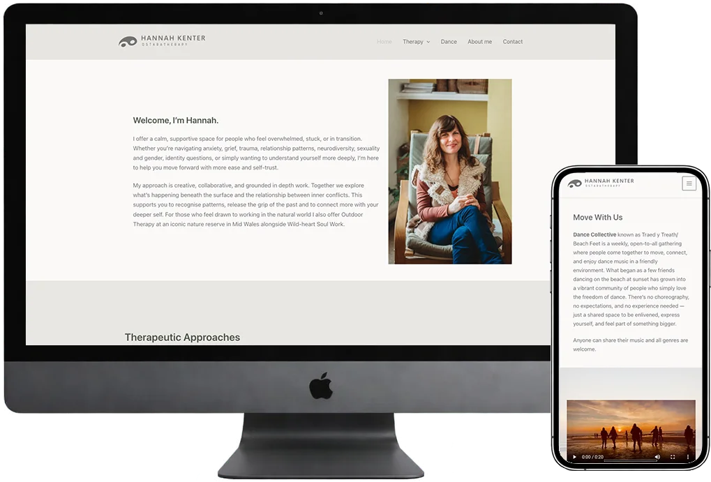 WordPress mockup